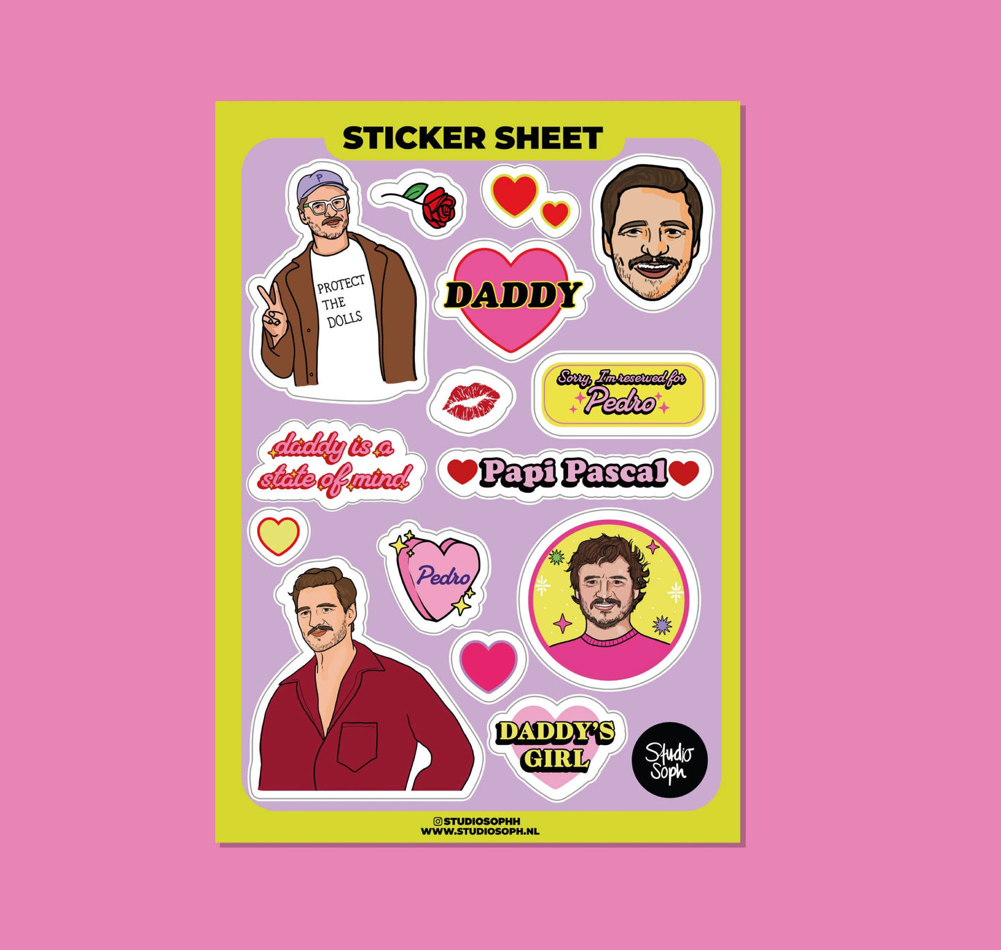 Papi Pedro A5 Sticker Sheet