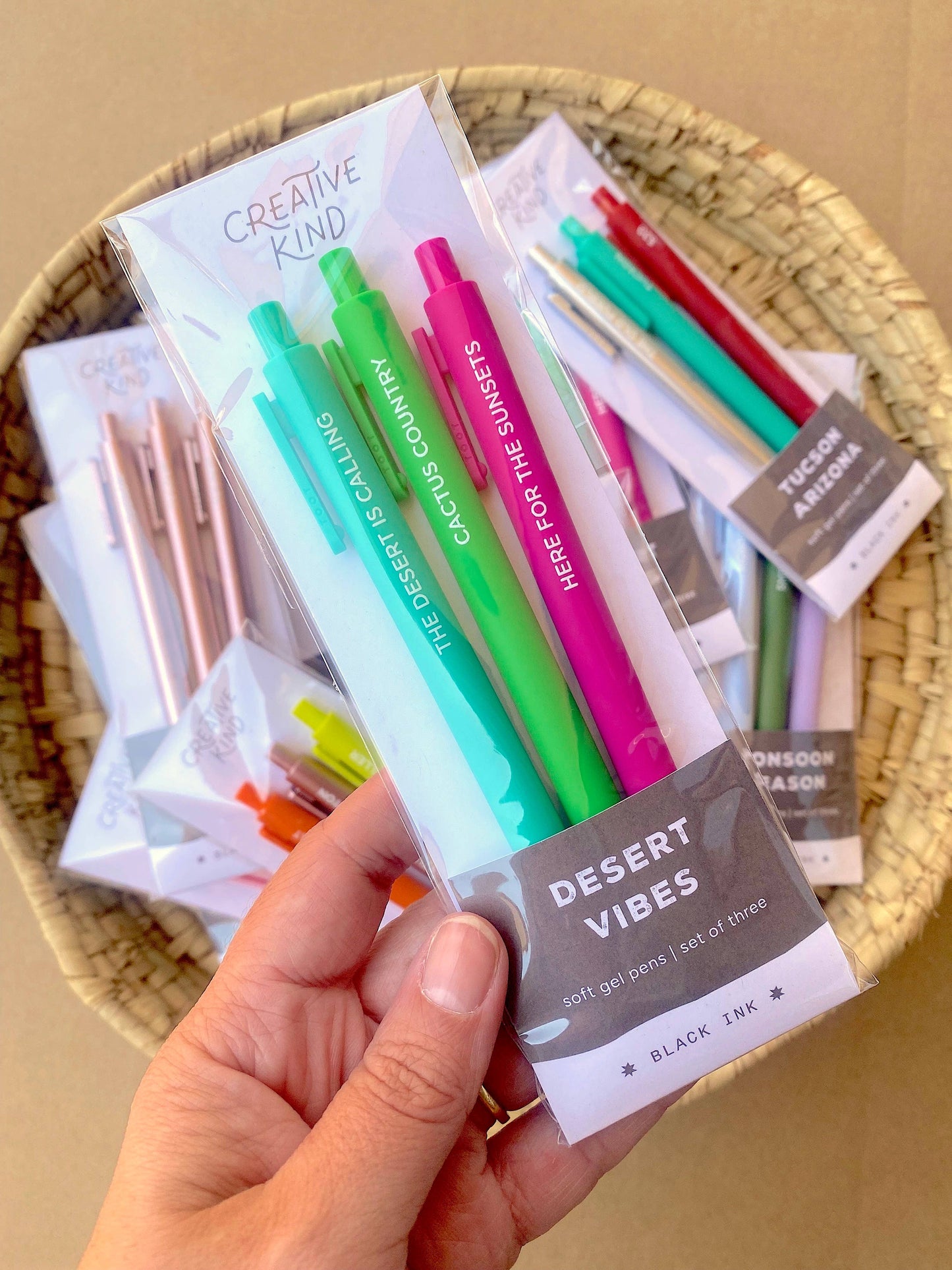 Tucson Arizona Gel Pen Trio