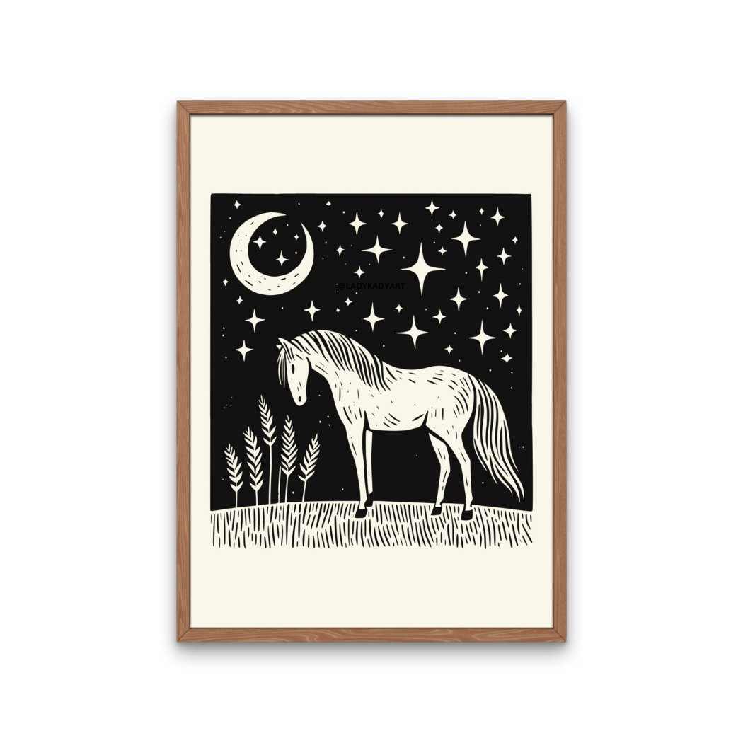 Starry Horse Art Print