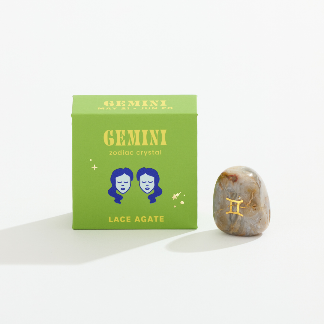 Gemini Boxed Zodiac Crystal