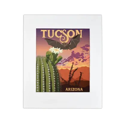 Print 8x10 Bat & Saguaro