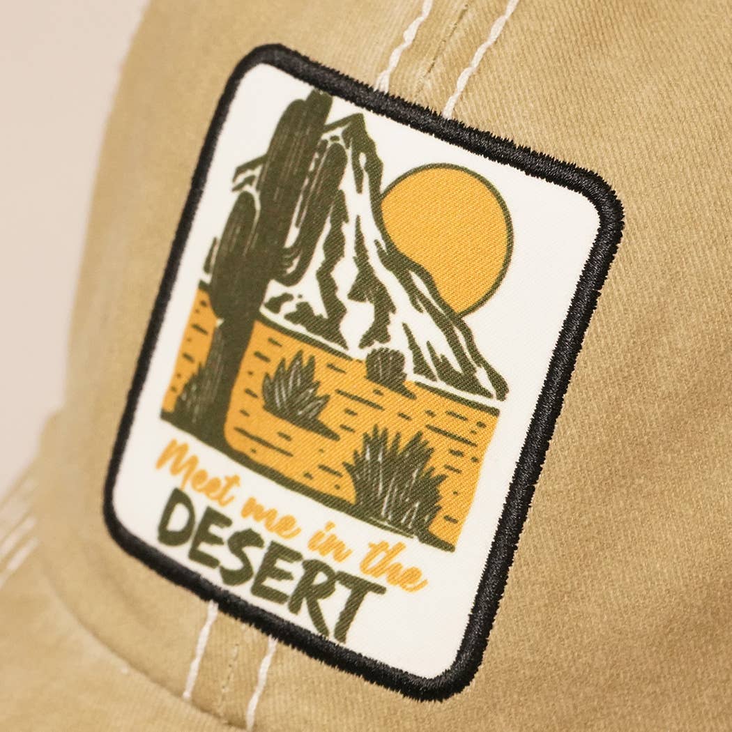Meet Me In The Desert Cap: KHAKI