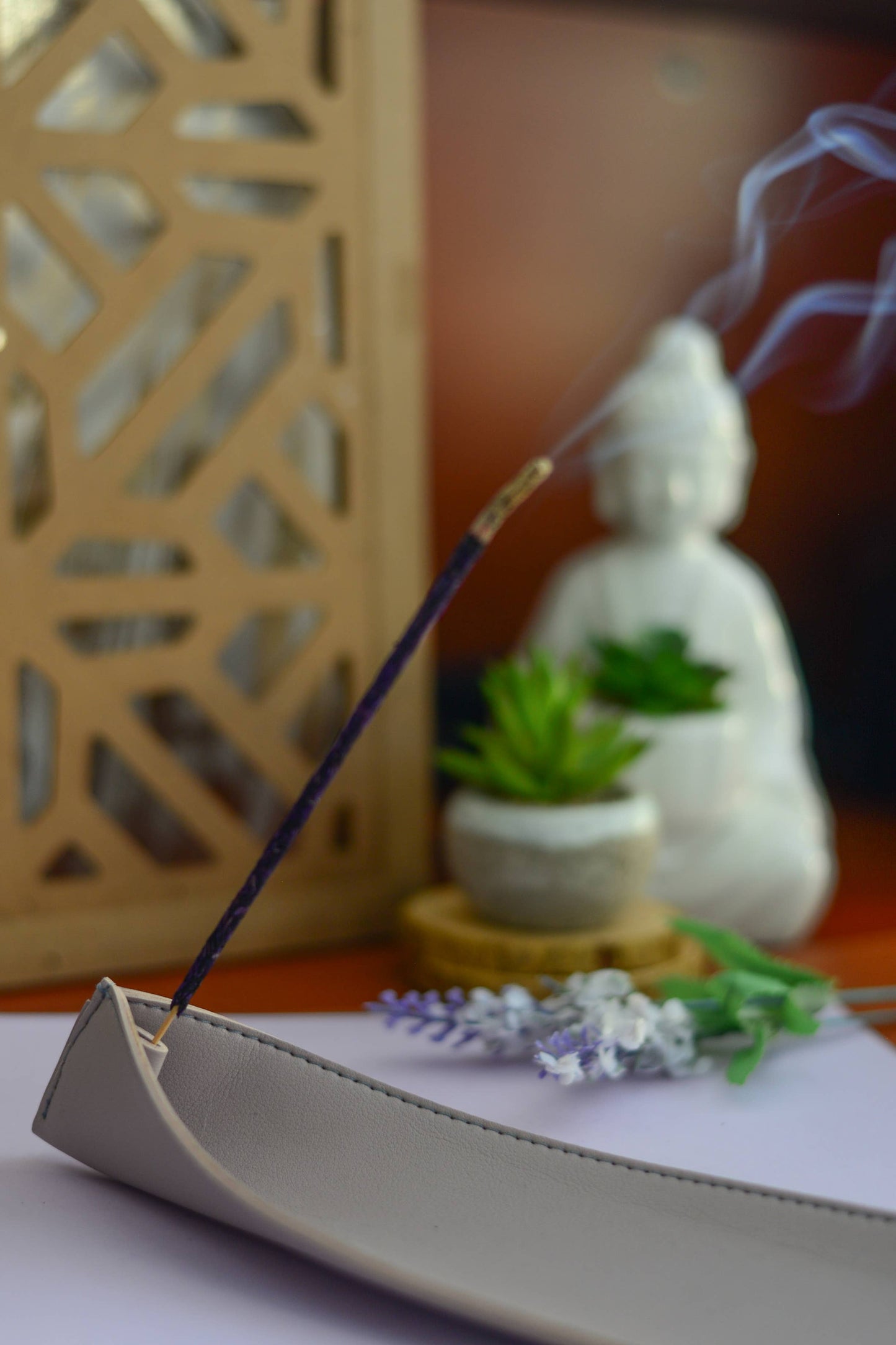 Lavender Smudge Incense Sticks - Plastic Pouch 10 Sticks