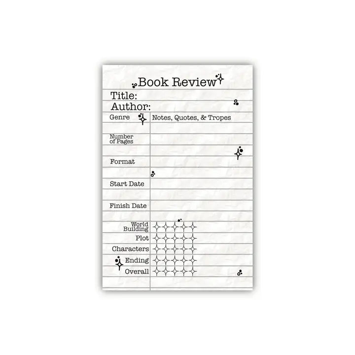 Book Review Notepad