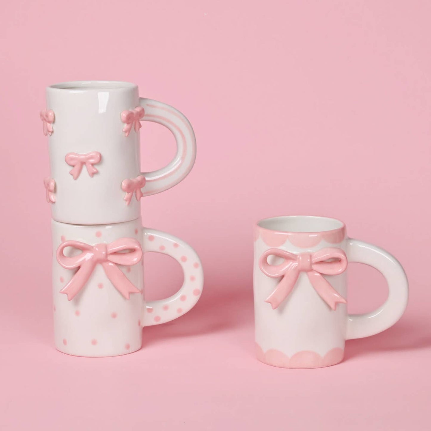 Bow Ceramic Coffee Mug