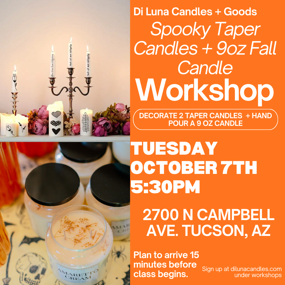10/7 Spooky Taper Candles + 9oz Fall Candle