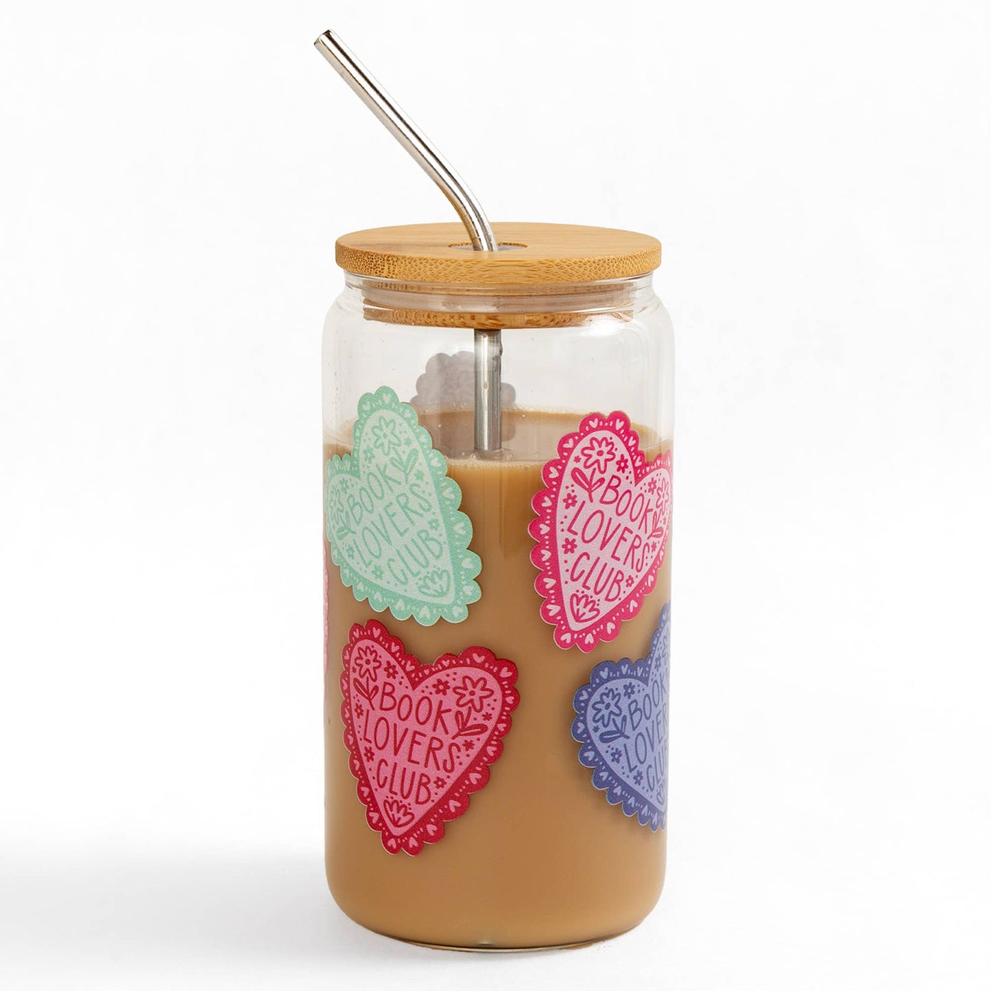 Book Lovers Club Glass Can