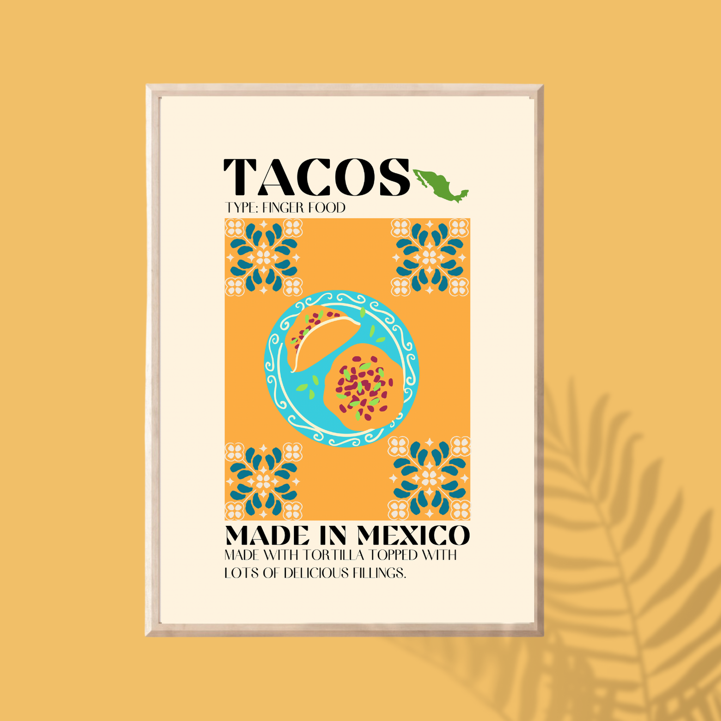 8.5x11'' & 5x7" Tacos Print