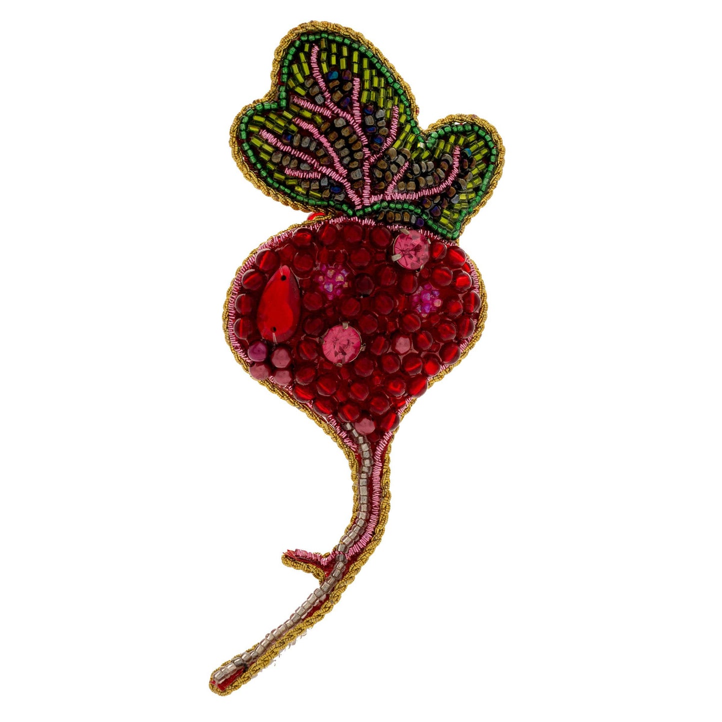 Beetroot Beaded Ornament