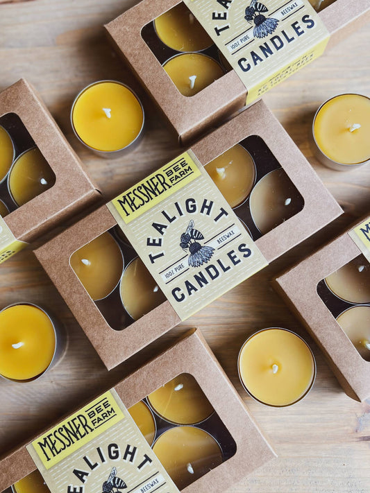100% Beeswax Tealights - Set of 6