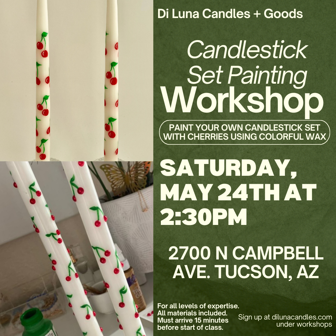 5/24 Cherry Candlestick Set Painting Workshop9