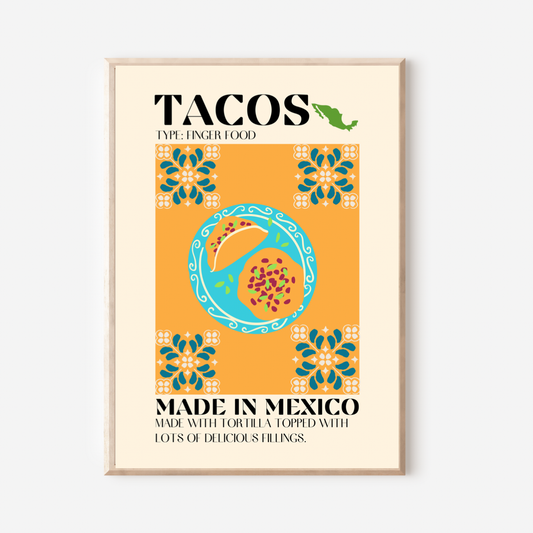 8.5x11'' & 5x7" Tacos Print