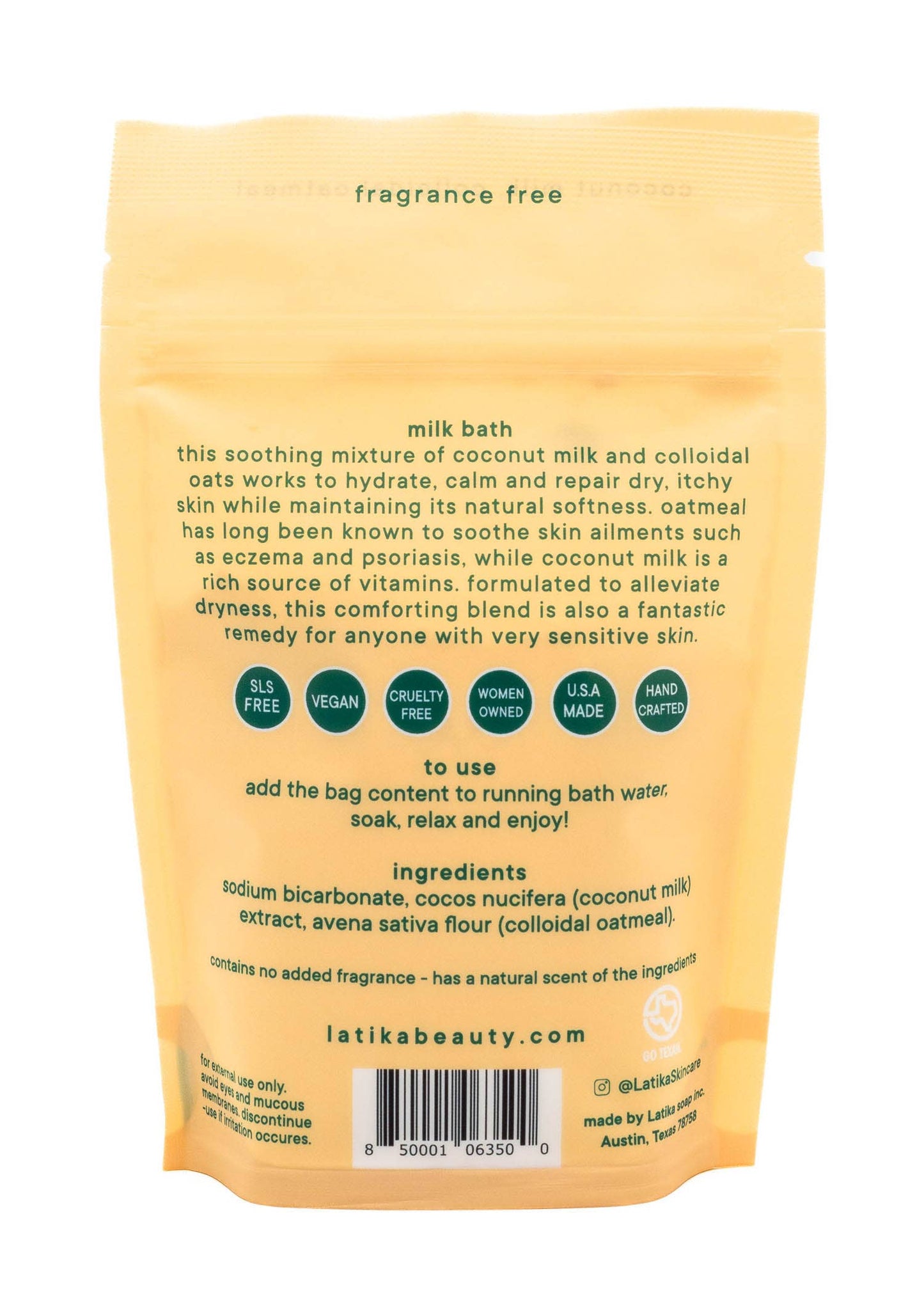 🌻 Fall 🌻 🥛 Vegan Milk Bath Soak – Fragrance-Free