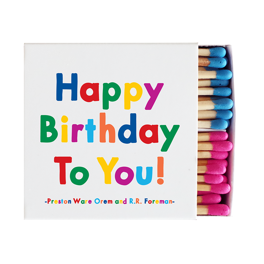 Matchboxes Happy Birthday To You