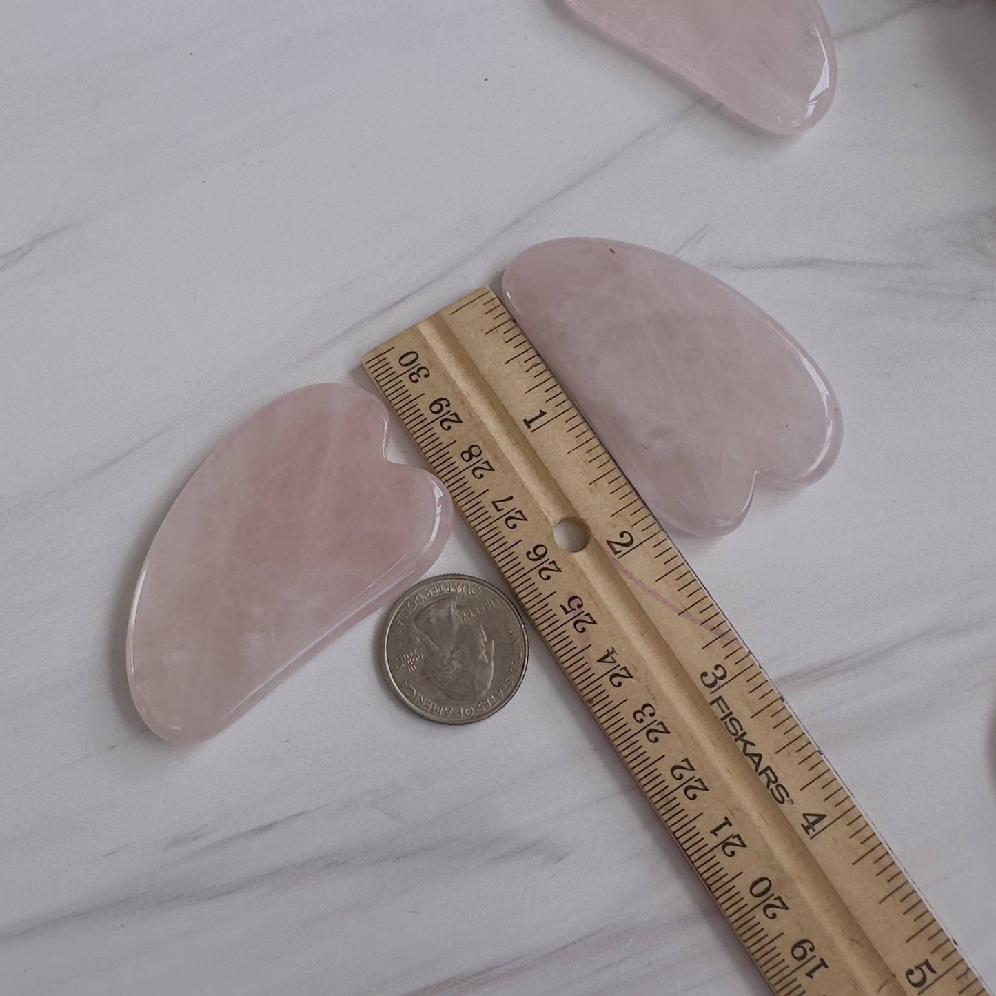 Rose Quartz Gua Sha Tool - Crystals & Stones