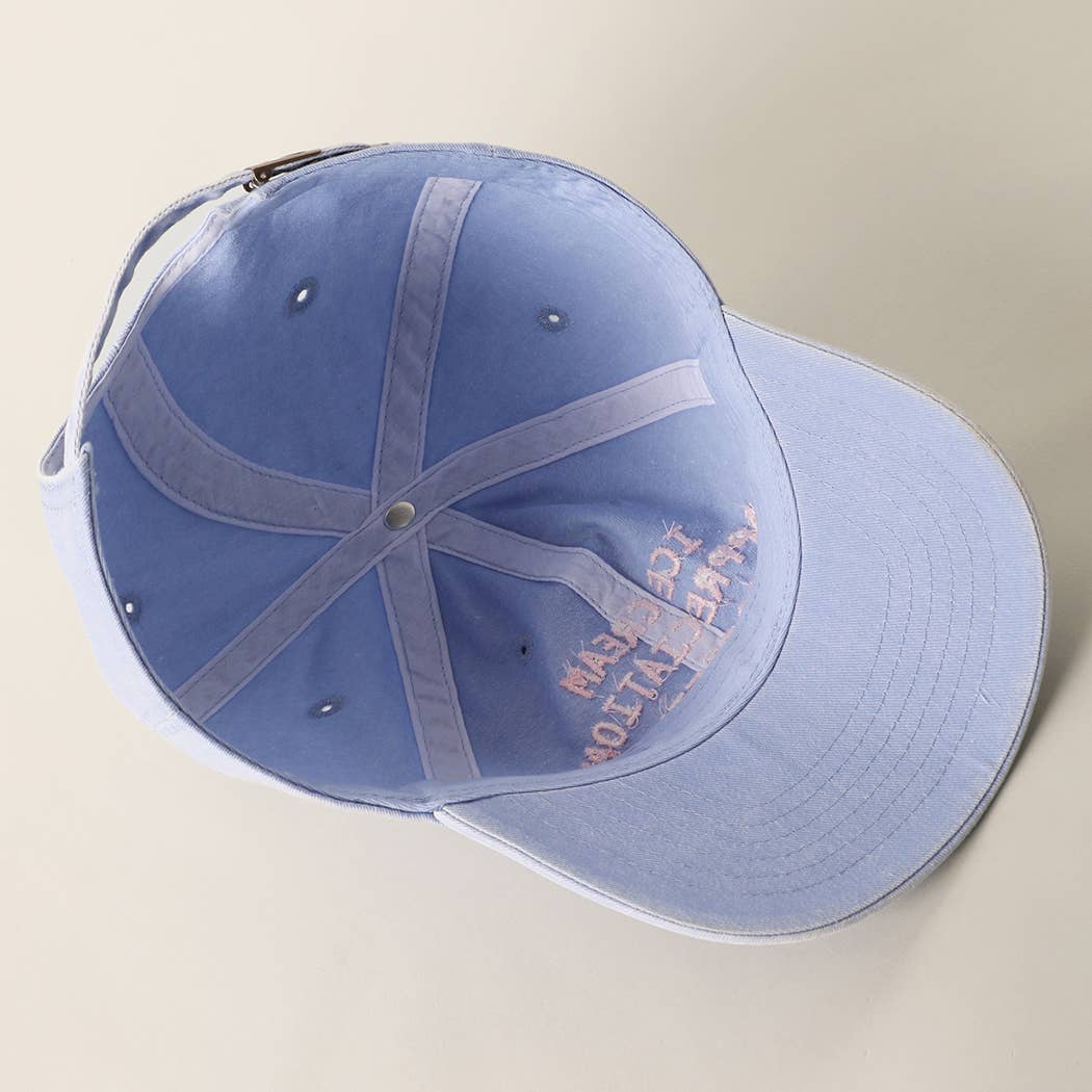 ICE CREAM APPRECIATION SOCIETY Embroidered Baseball Cap