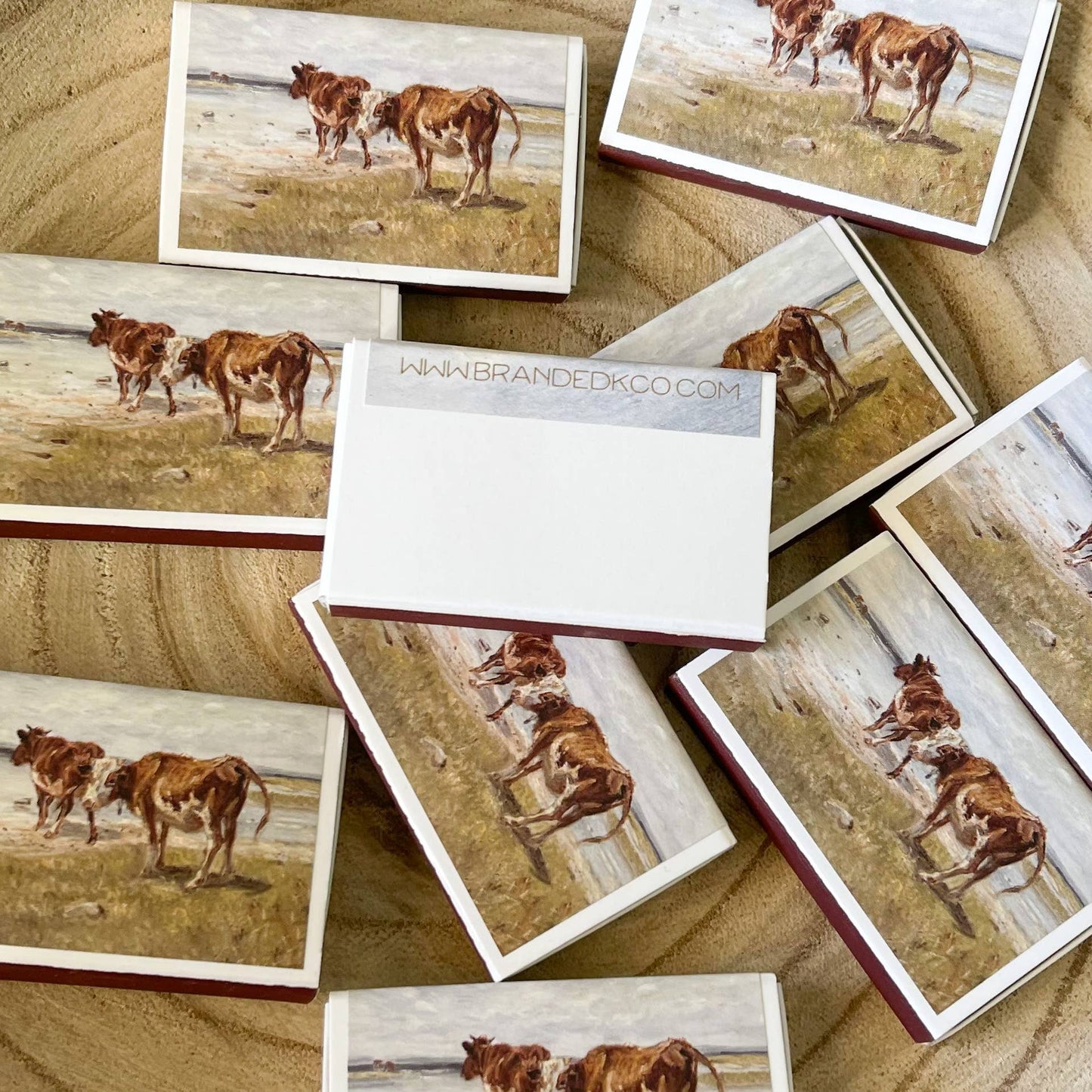 Cattle Match Set // Vintage Landscape