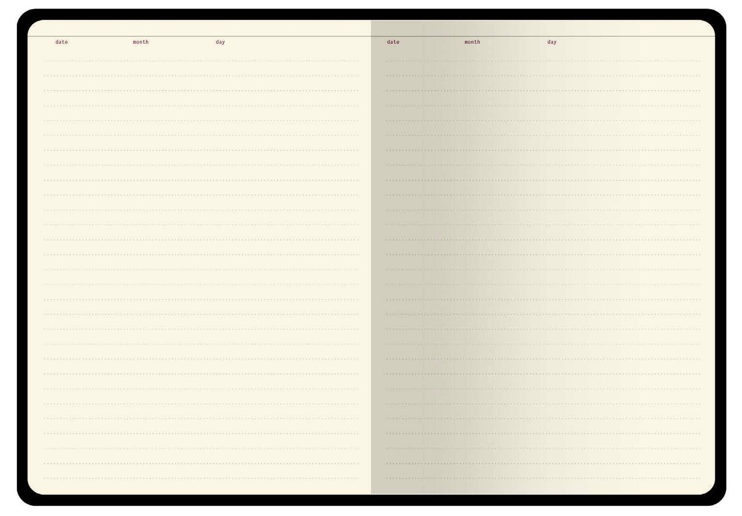 A5 Vegan Leather Hardcover Daily Planner -Lush Bouquet