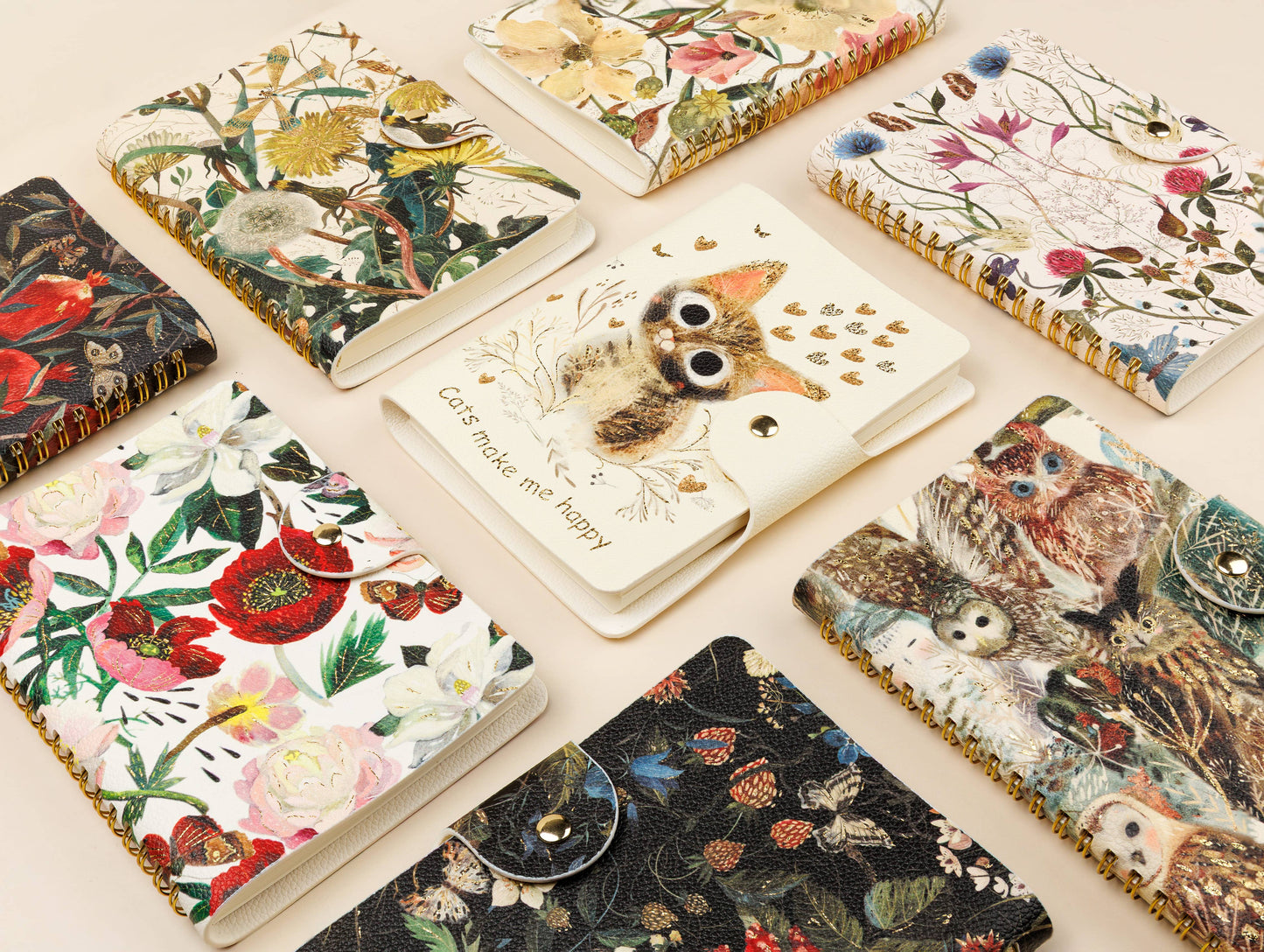 Snap Close Diary B6 - Forest Flowers