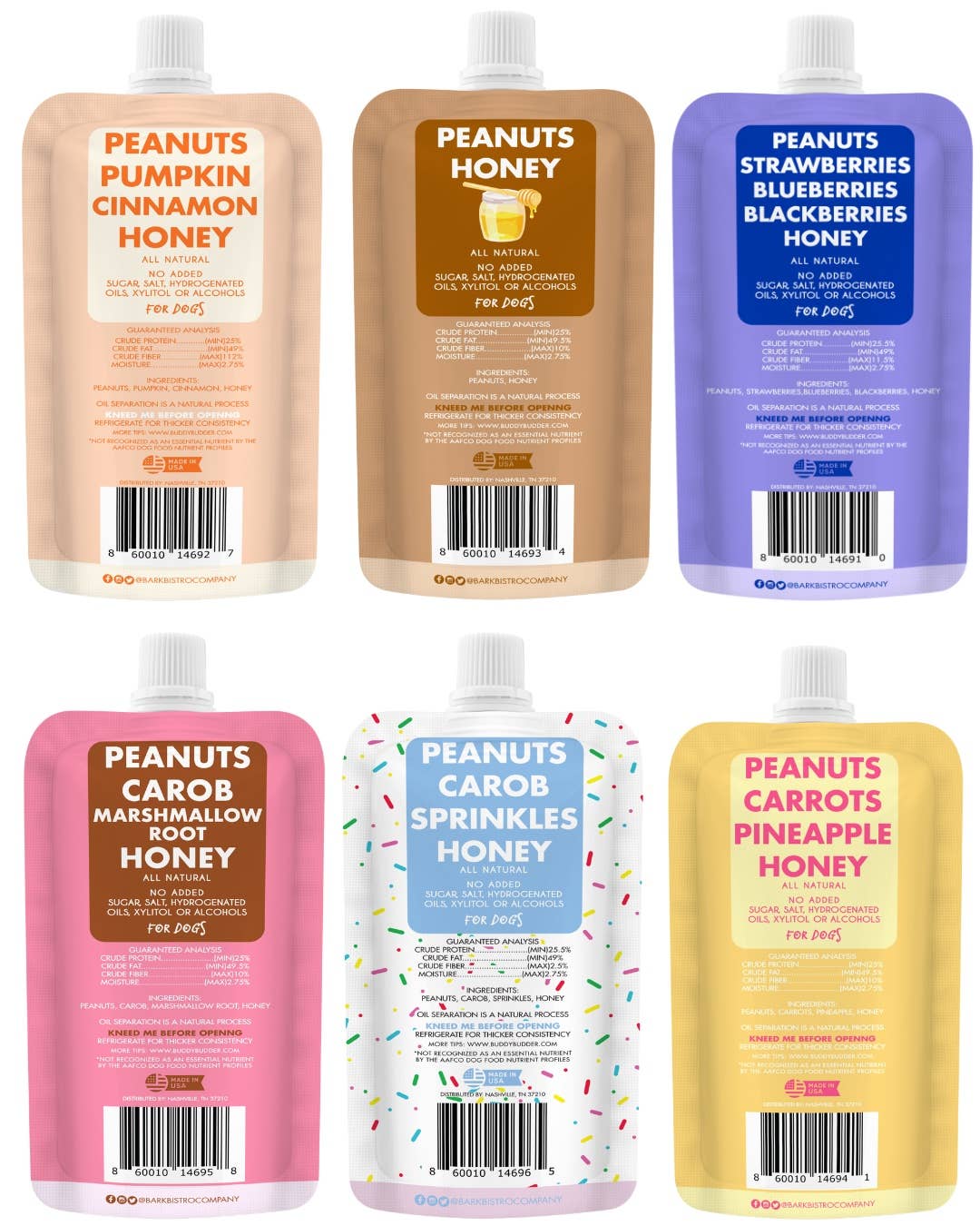 Dog Peanut Butter - 4oz Squeeze Pack