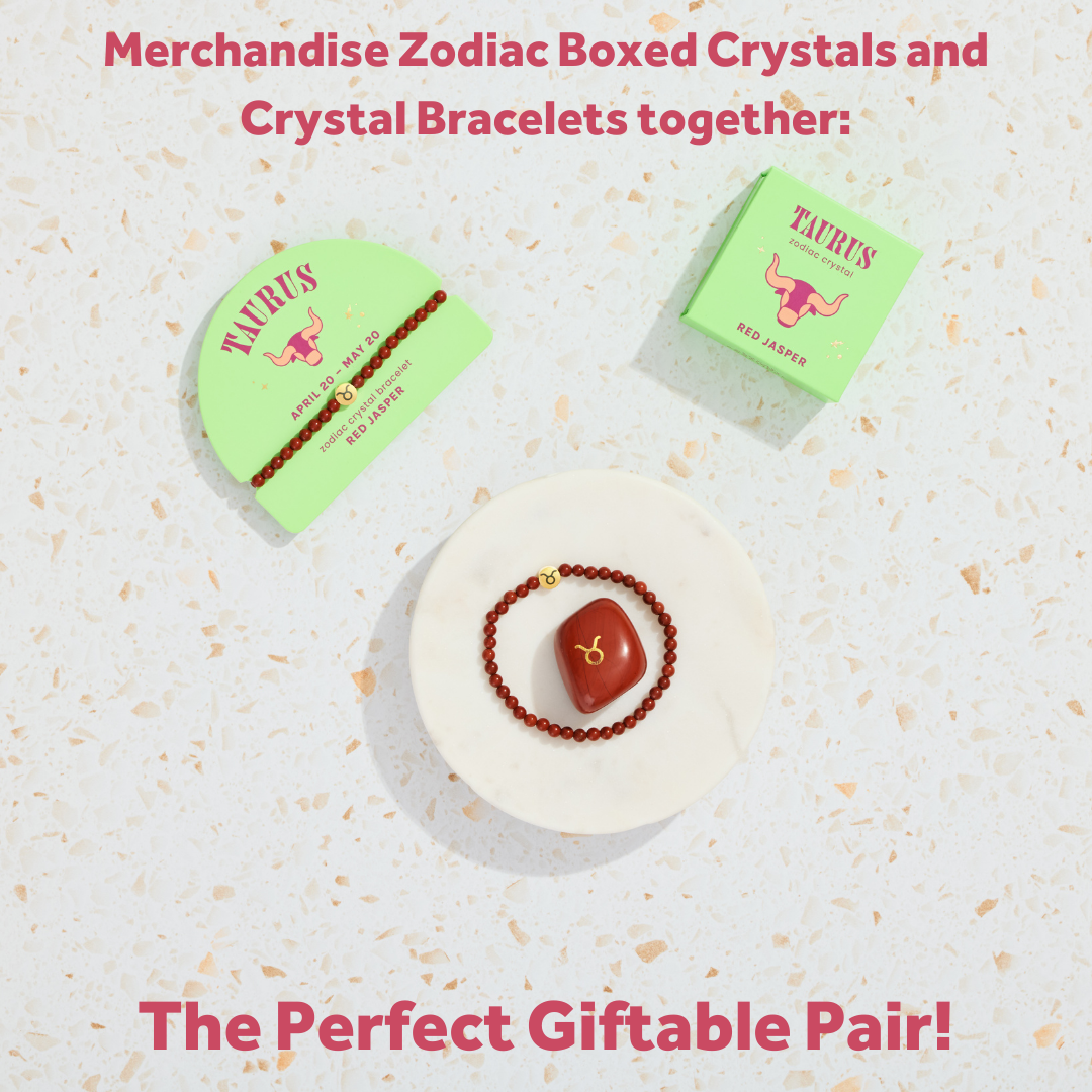 Taurus Boxed Zodiac Crystal – Red Jasper