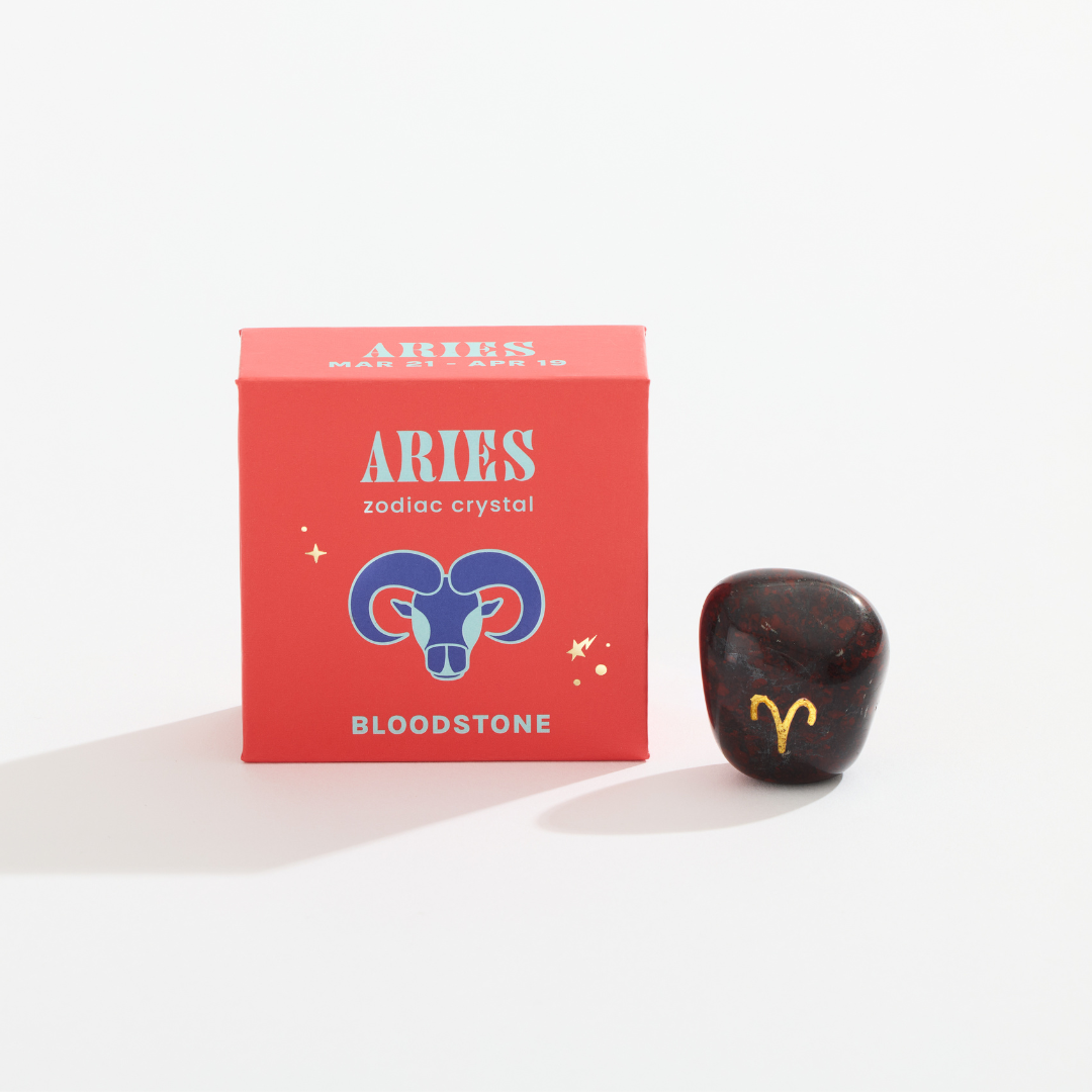 Aries Boxed Zodiac Crystal