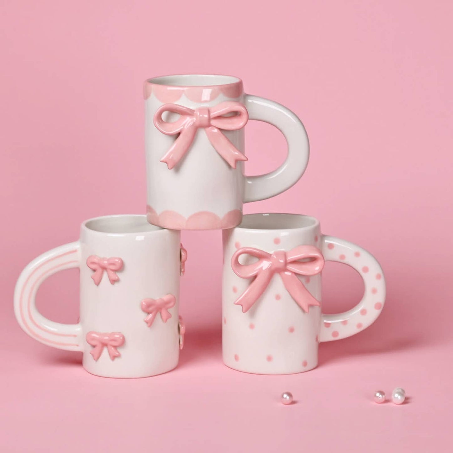 Bow Ceramic Coffee Mug