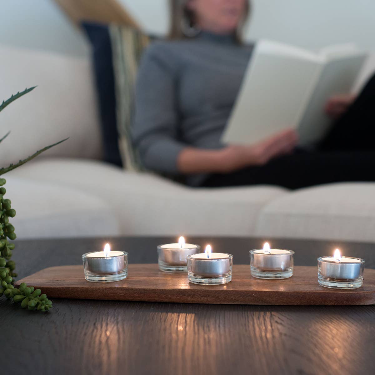 Unscented Tea Light Candles | 24-Count Box