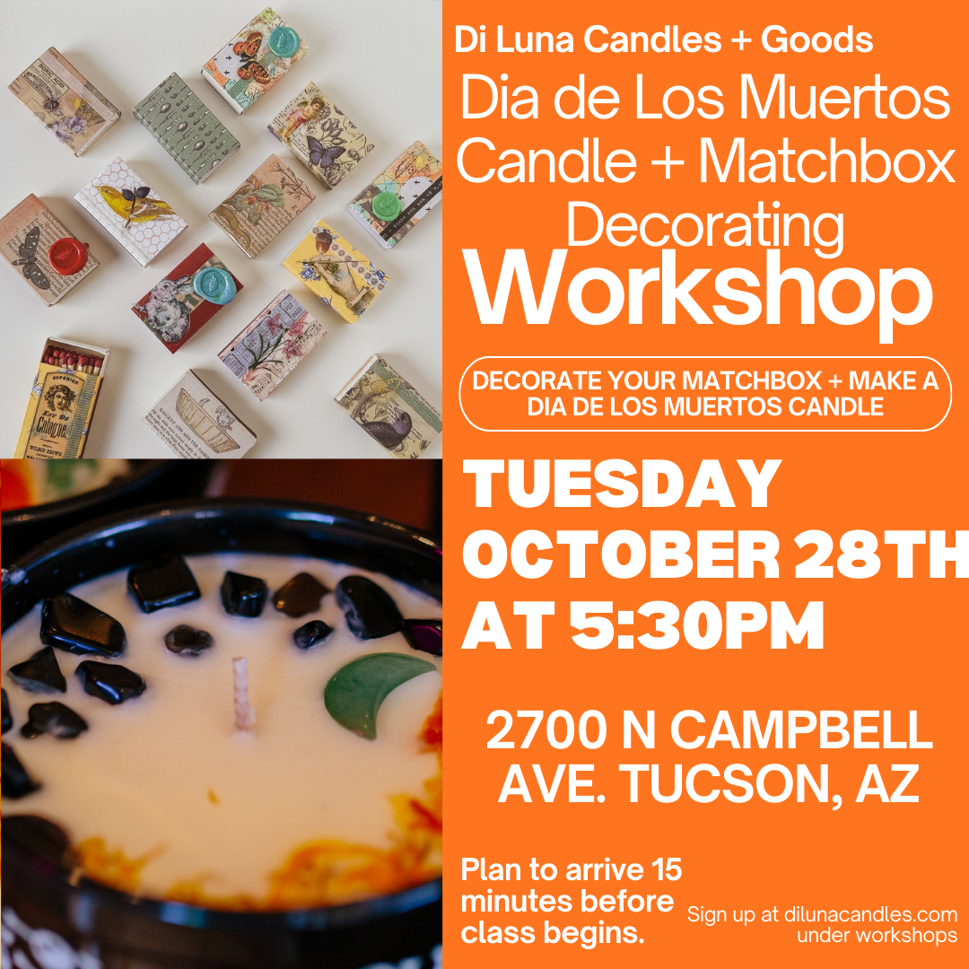 10/28 Dia De Los Muertos Candle + Matchbox Decorating