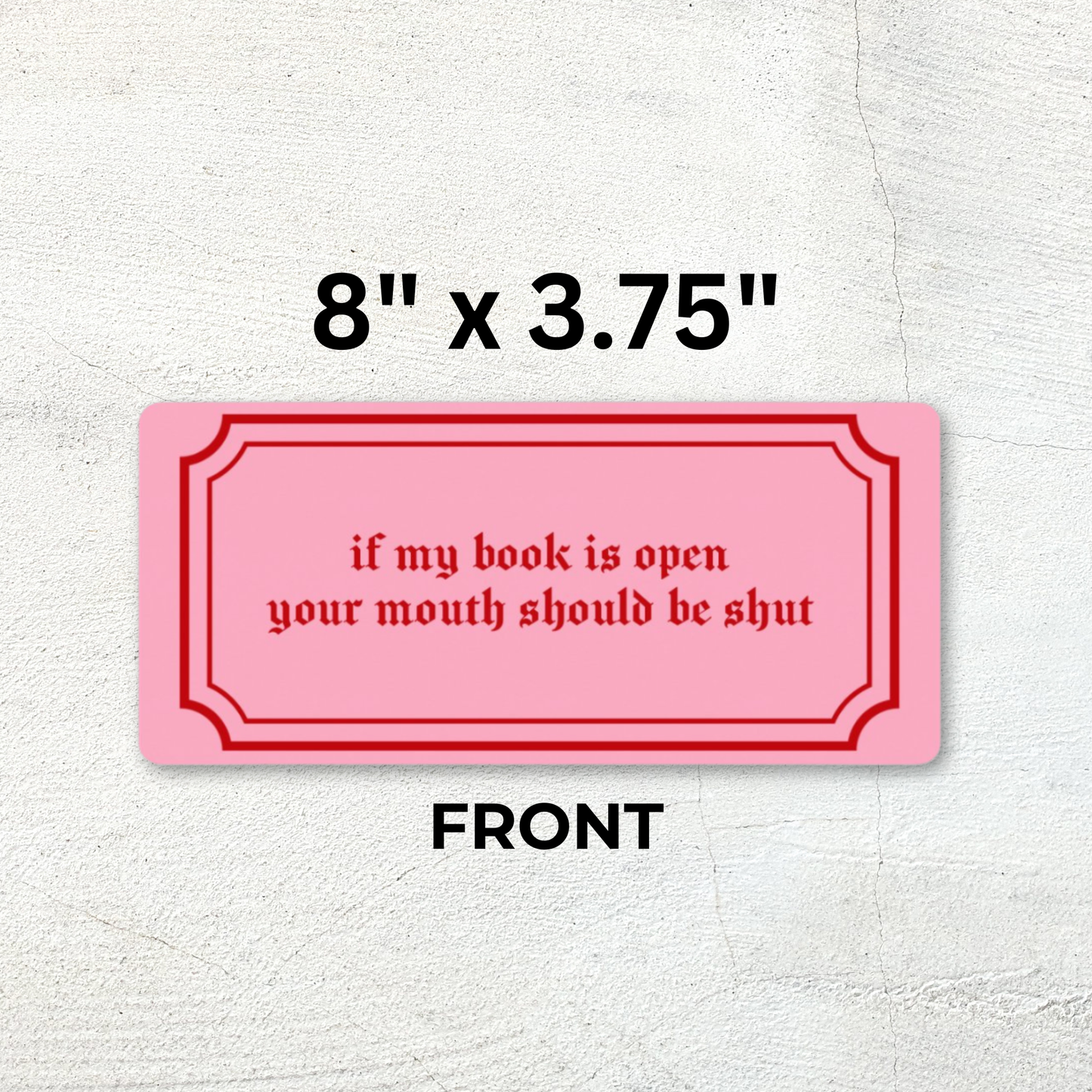 Book Ticket Bookmark