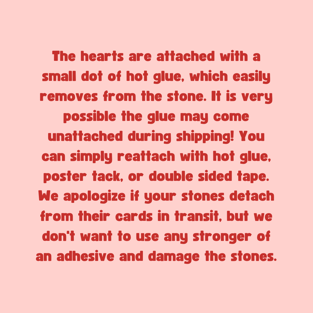 "You're a Gem!" HEART Mini Crystal Greeting Card- Crystals & Stones