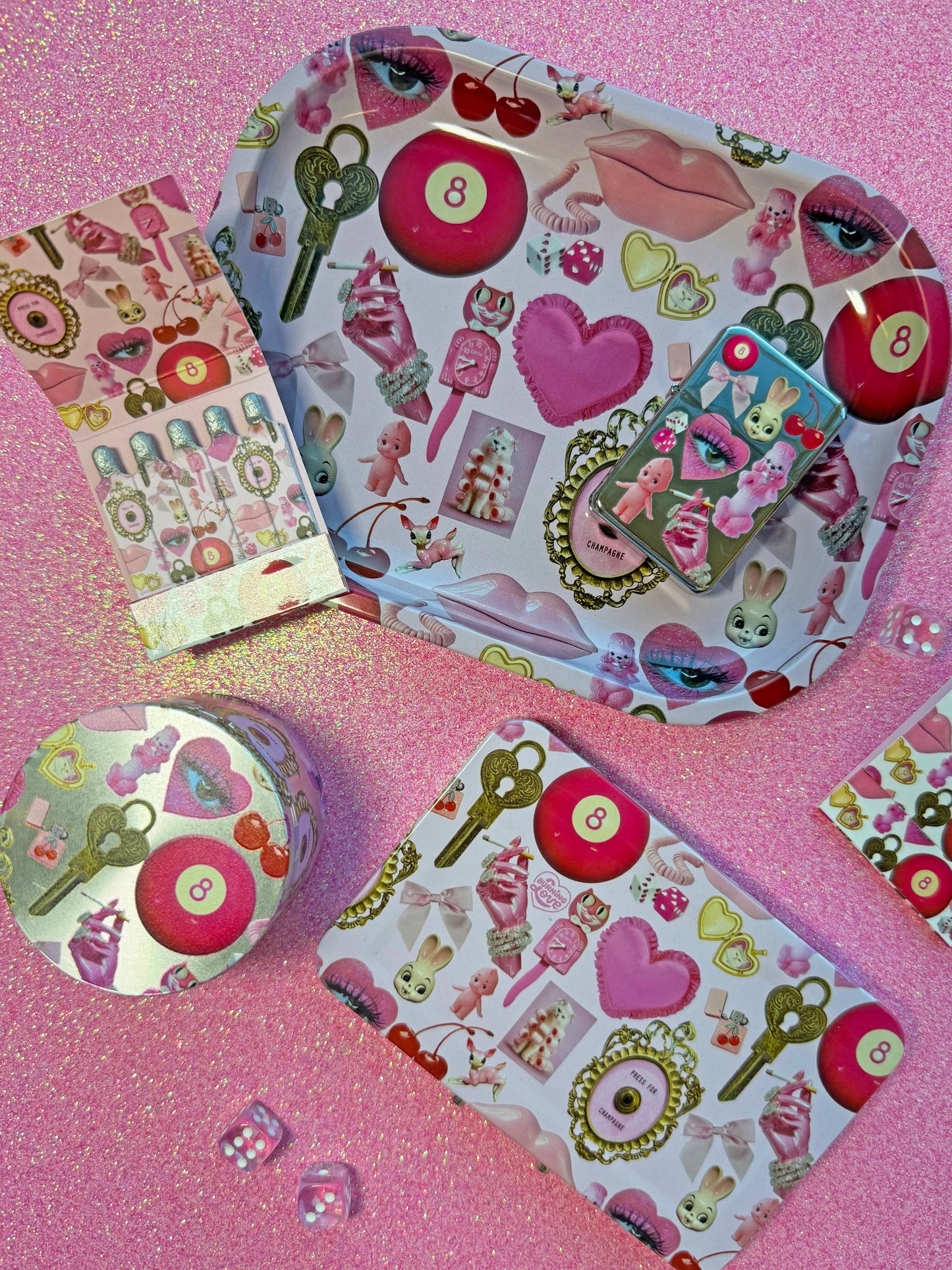Pink Things Tray