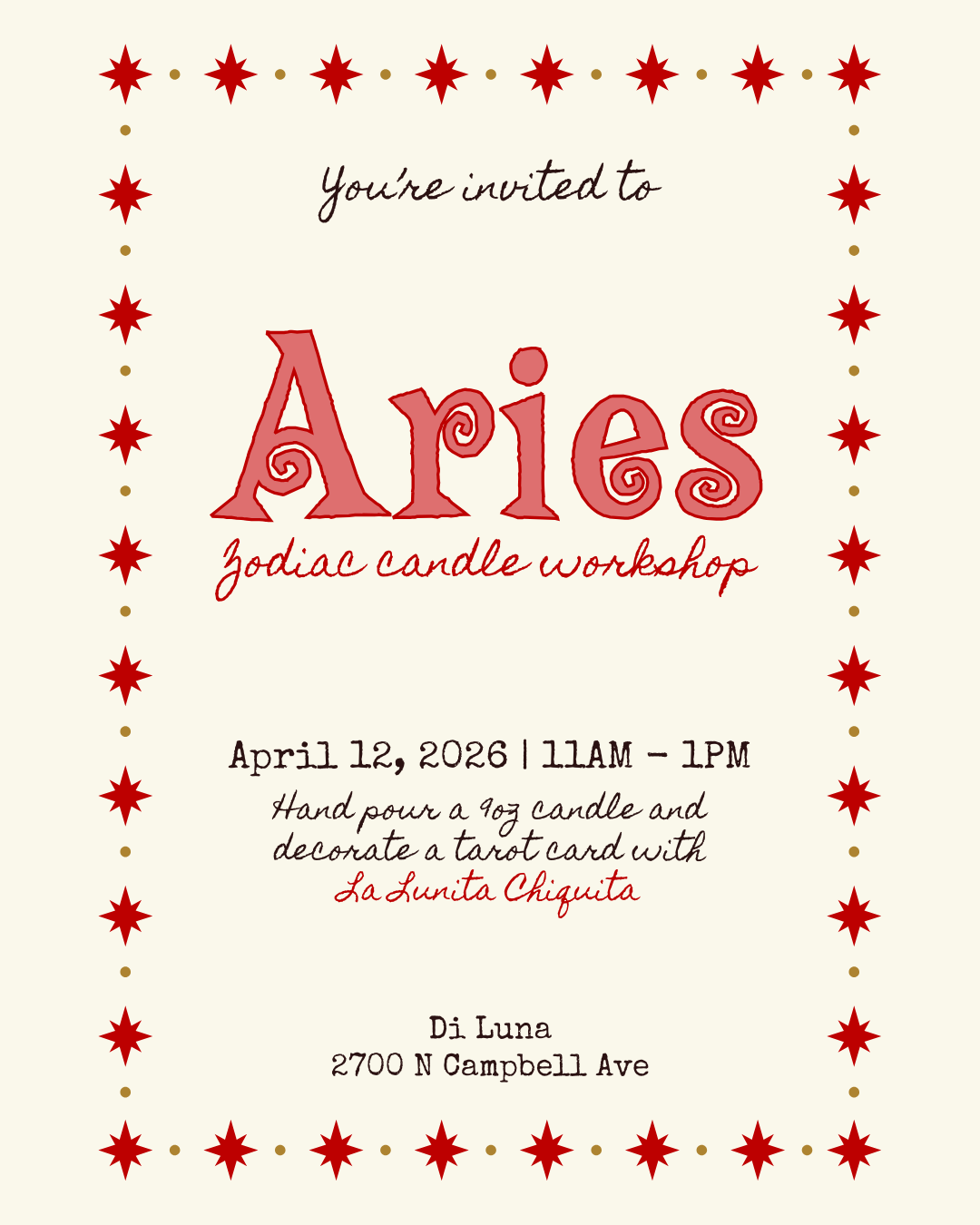 Zodiac Candle Workshop