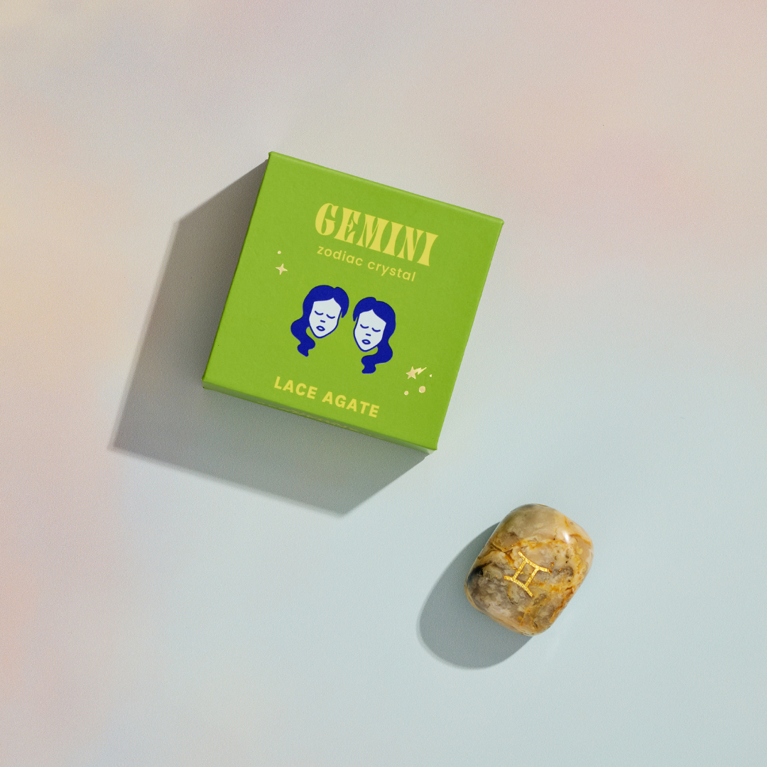 Gemini Boxed Zodiac Crystal