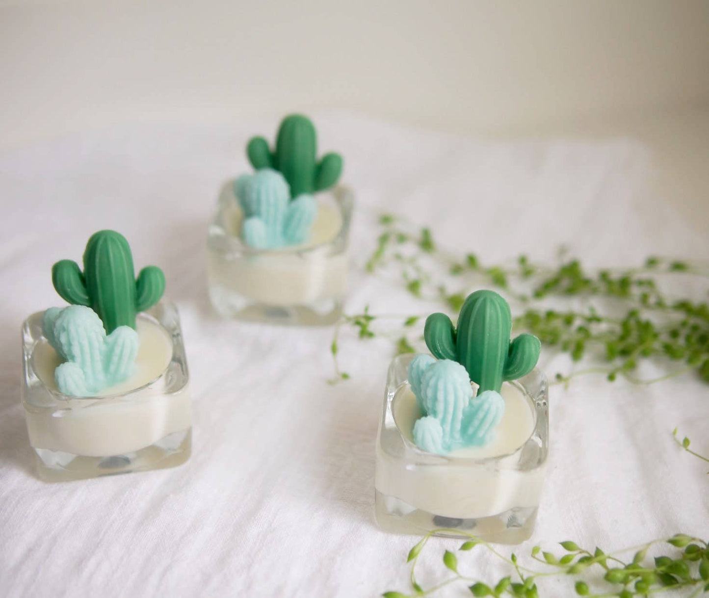 Single Saguaro Tealight Candle