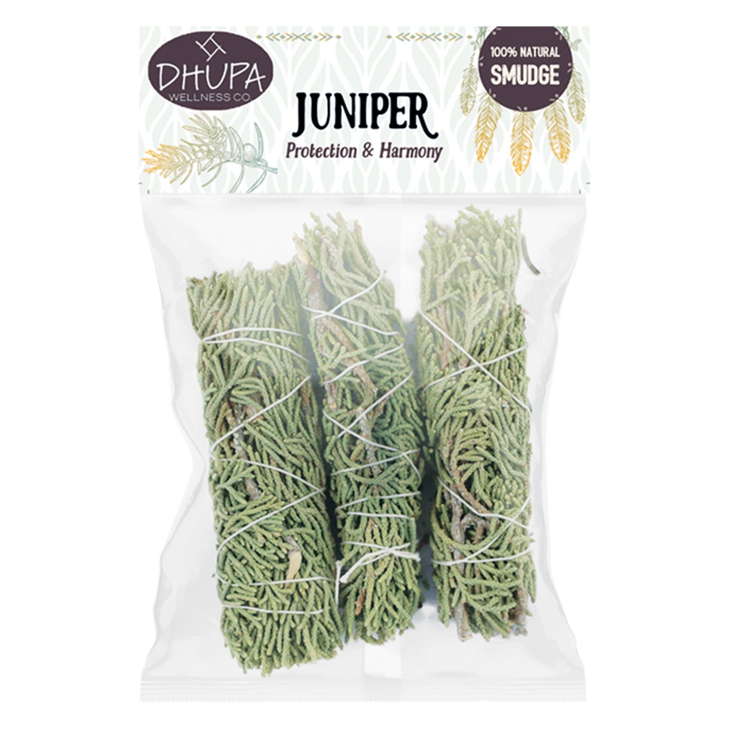 Sage Smudge Stick Retail Bag - Juniper (4 in.)