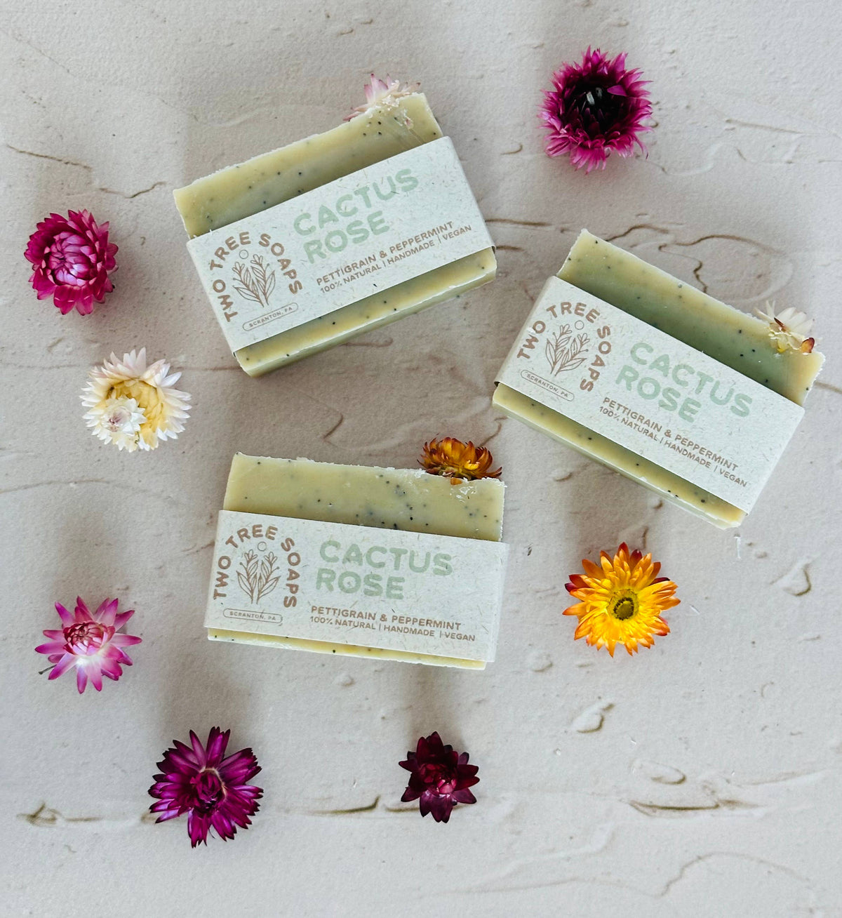 Cactus Rose - Natural Handmade Vegan Bar Soap