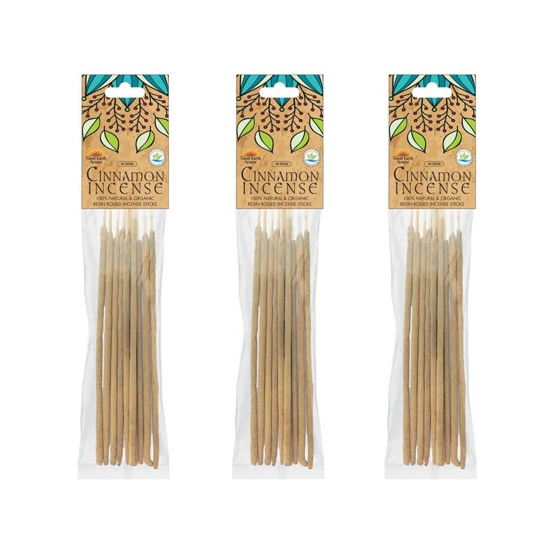 Artisan Resin Rolled Incense Sticks - Cinnamon (10)