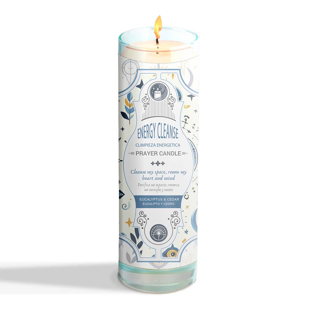 Prayer Candle - Energy Cleanse (8") (9.5 oz)