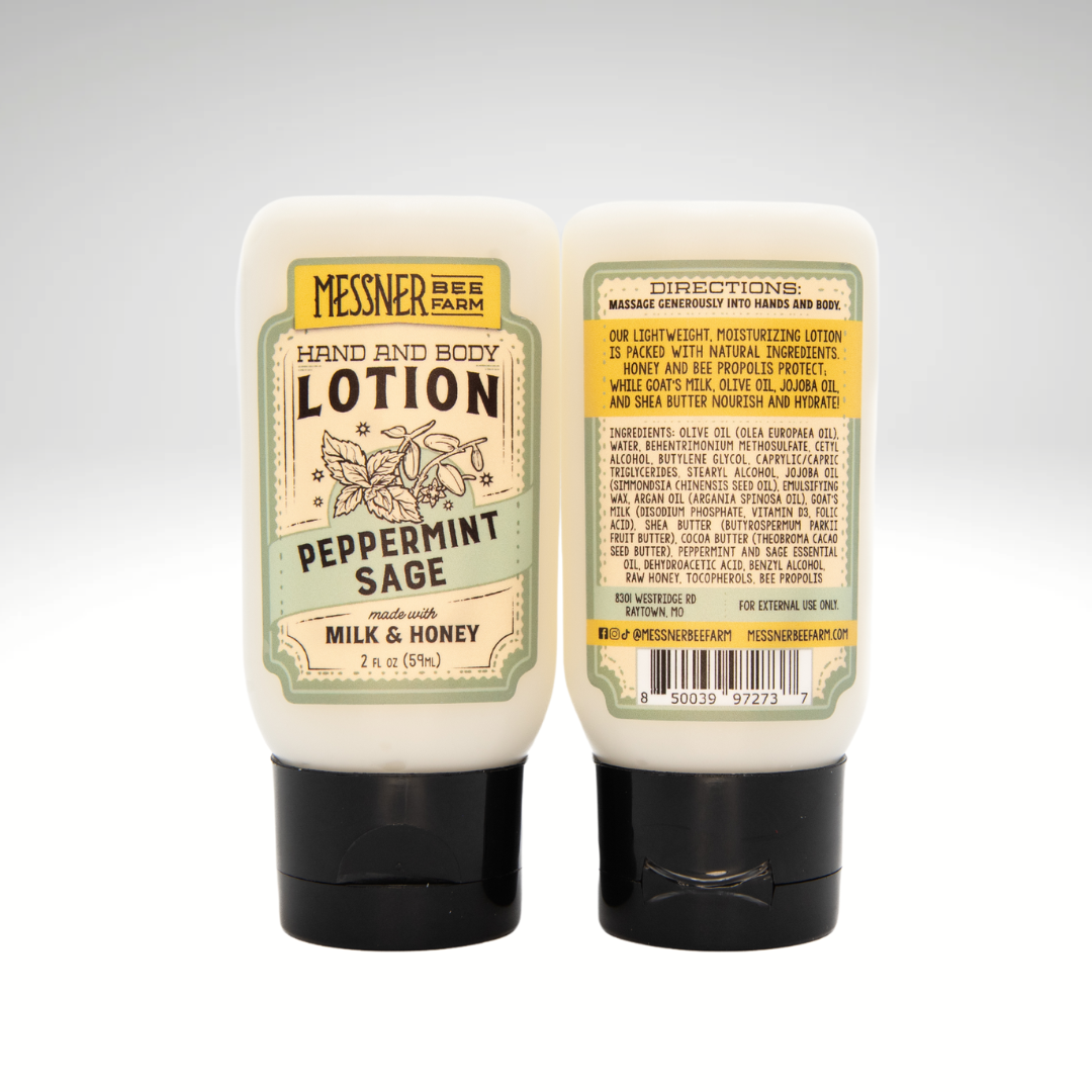 Peppermint Sage - Milk and Honey Lotion - 2oz. Travel