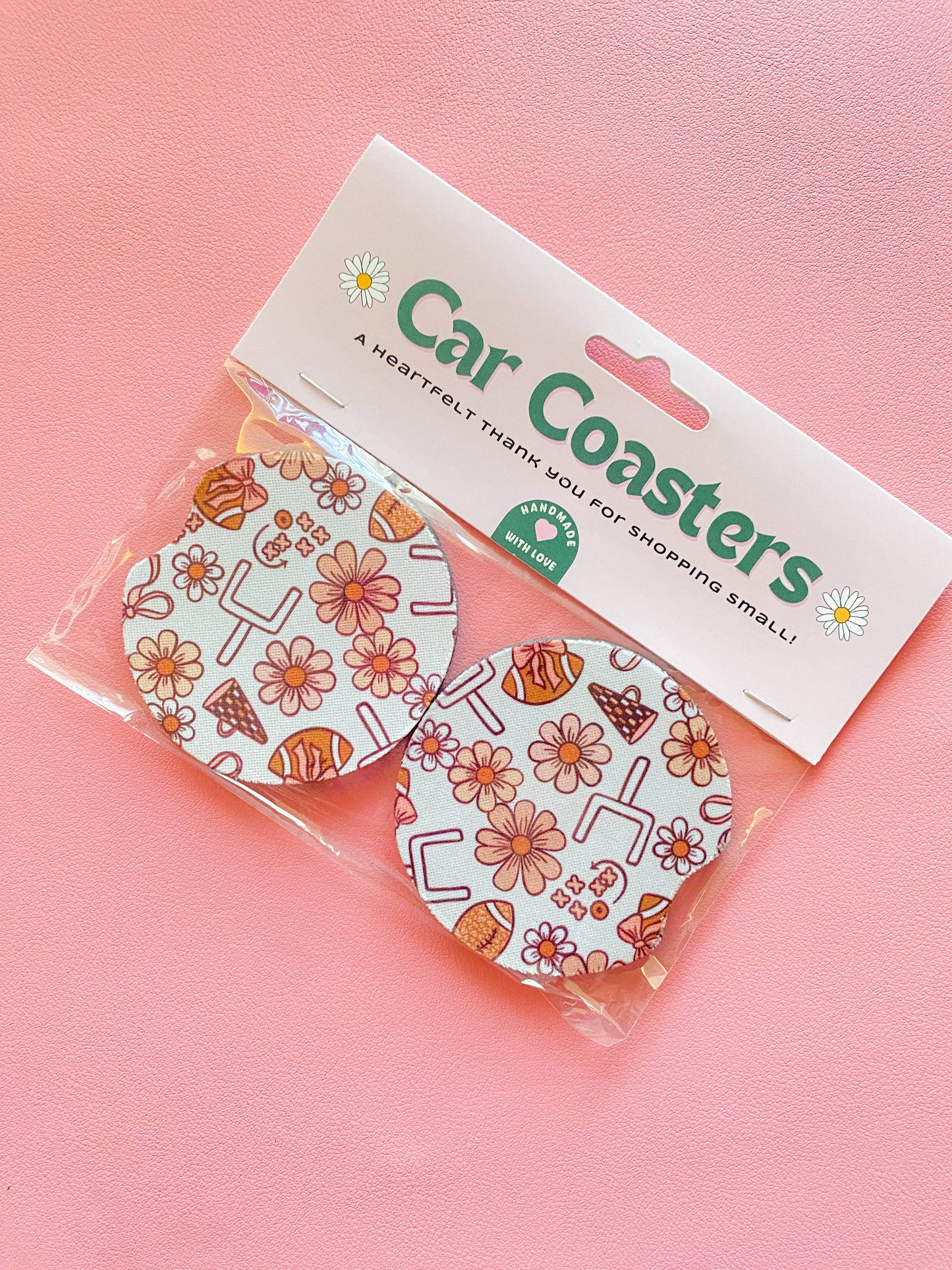 Football Fall Car Coasters