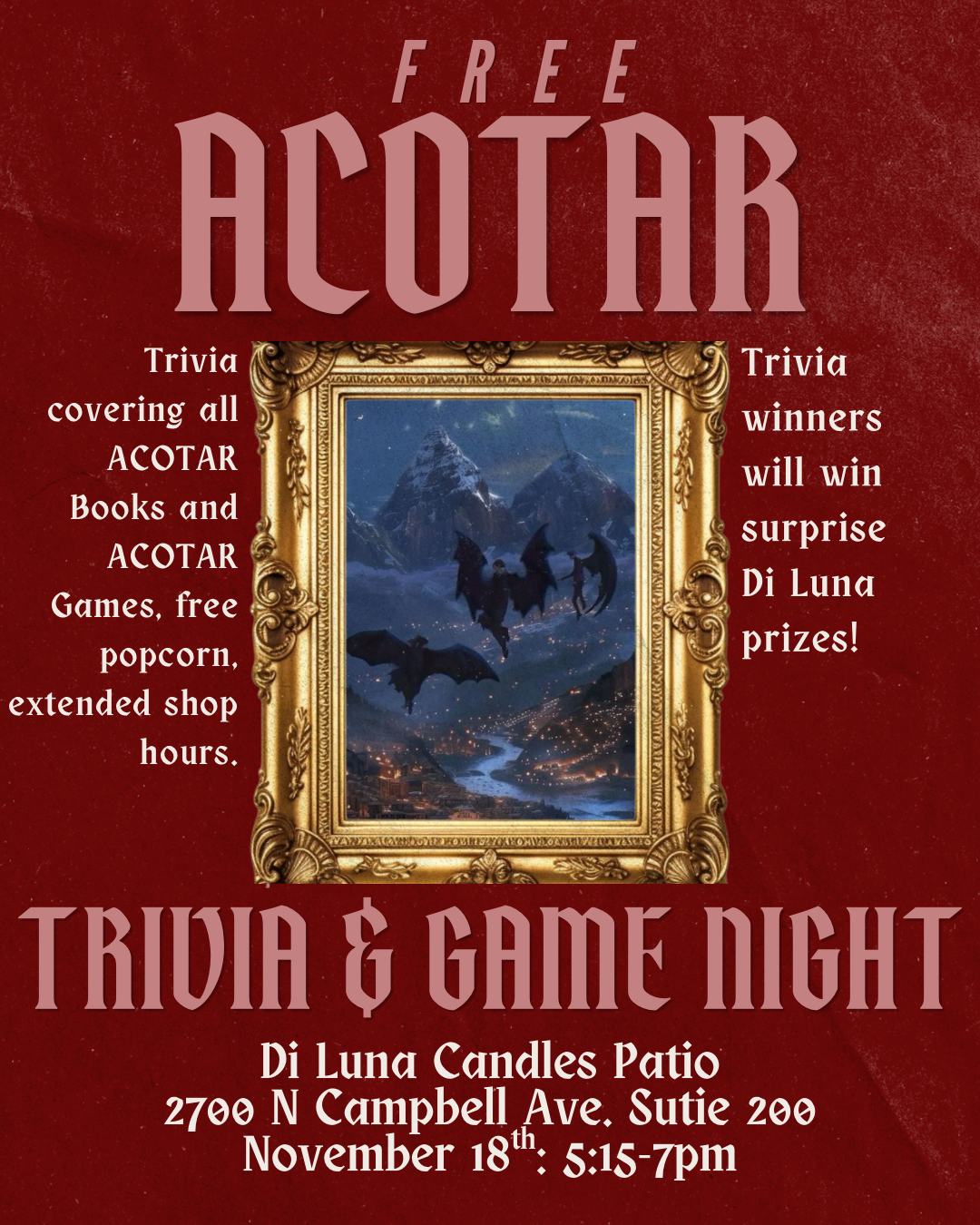 11/18 ACOTAR Trivia Night