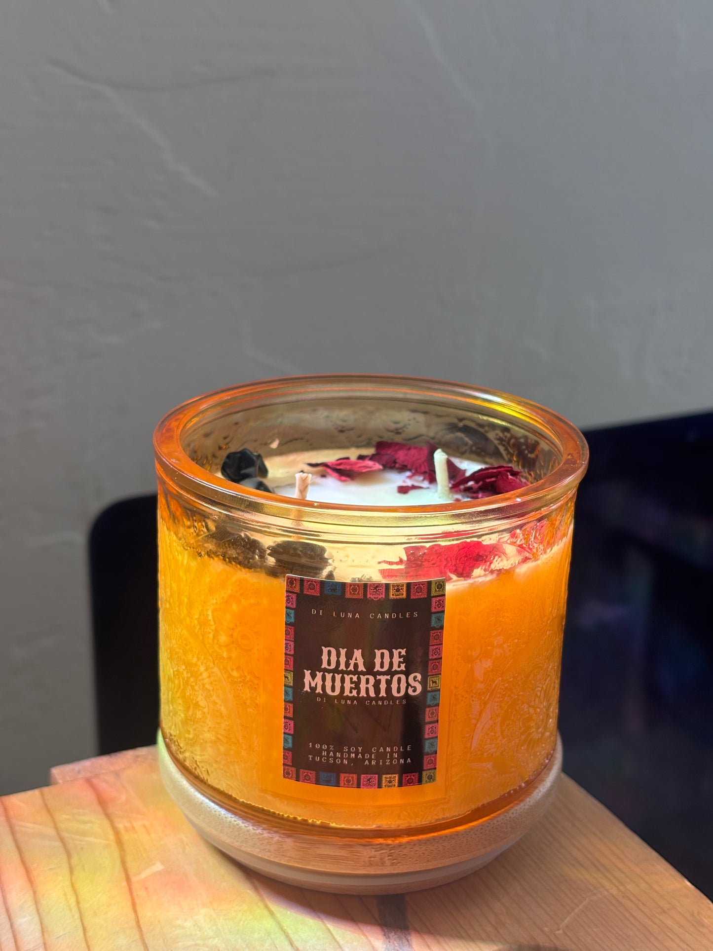Dia De Los Muertos Candle