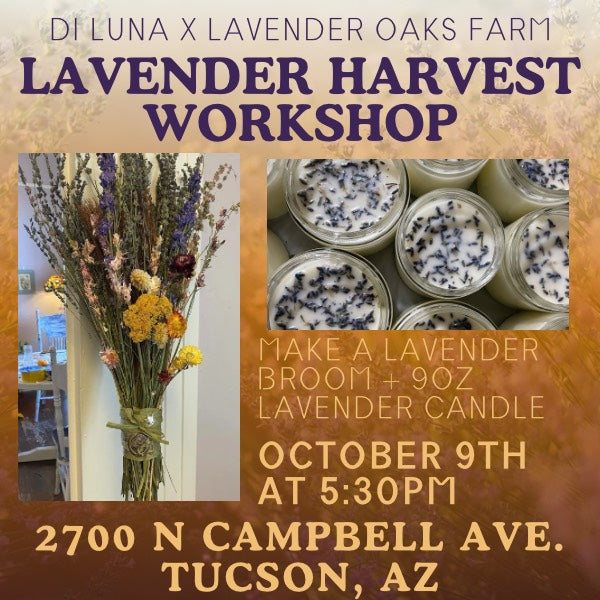 10/9 Lavender Broom + 9oz Lavender Candle