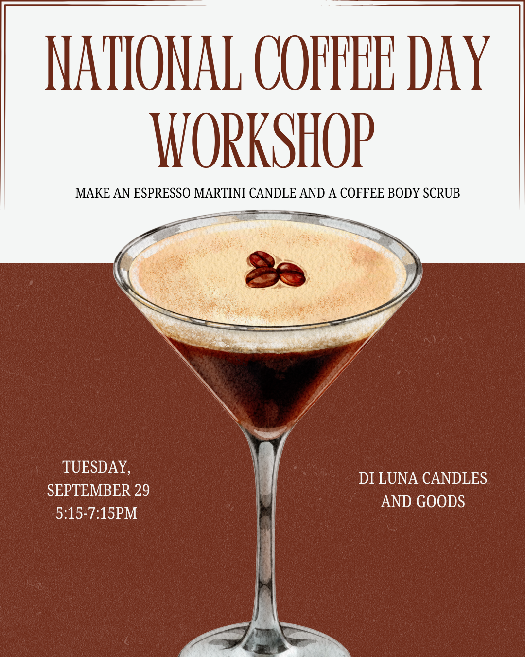9/29 National Coffee Day Workshop