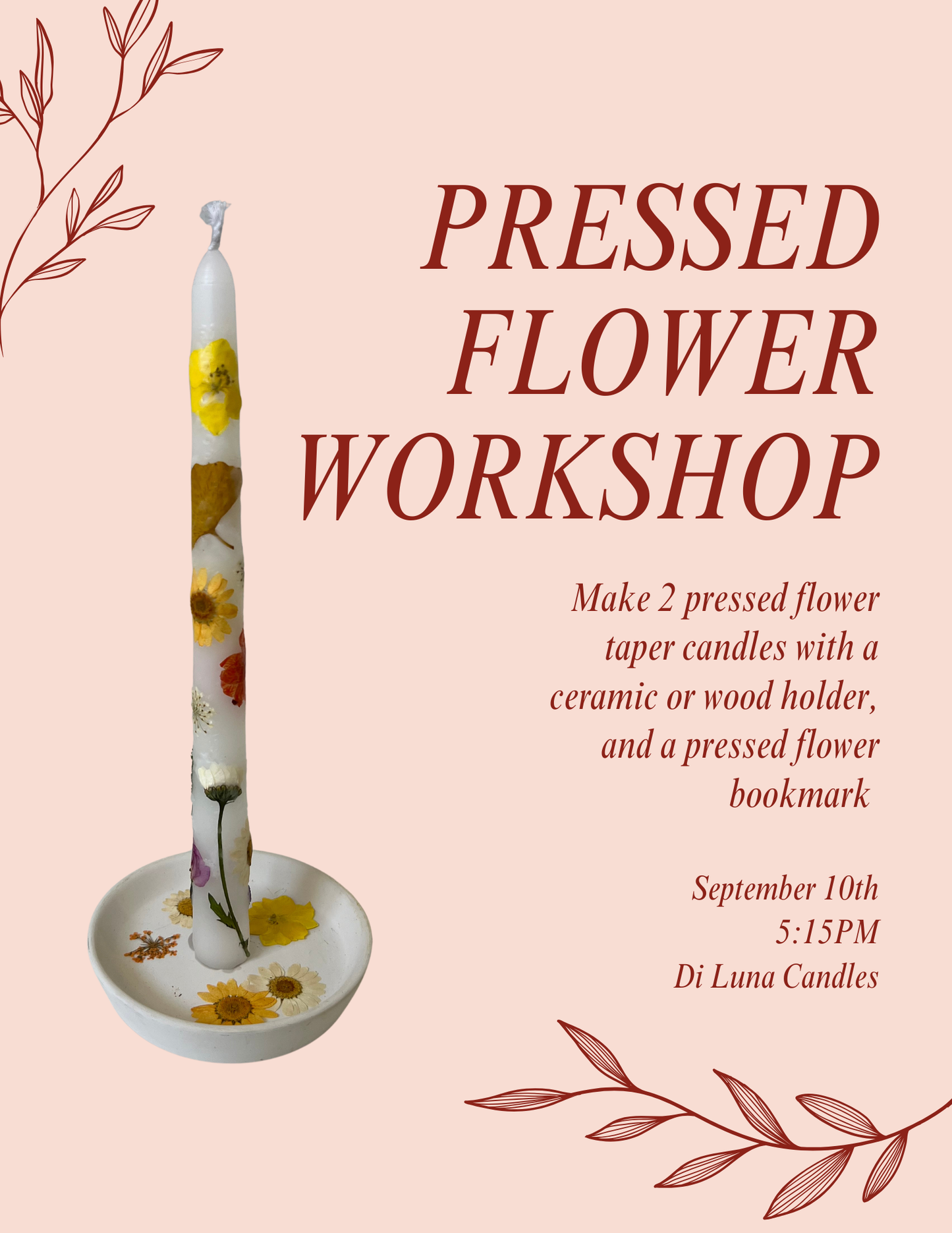 9/10 Pressed Florals Workshop