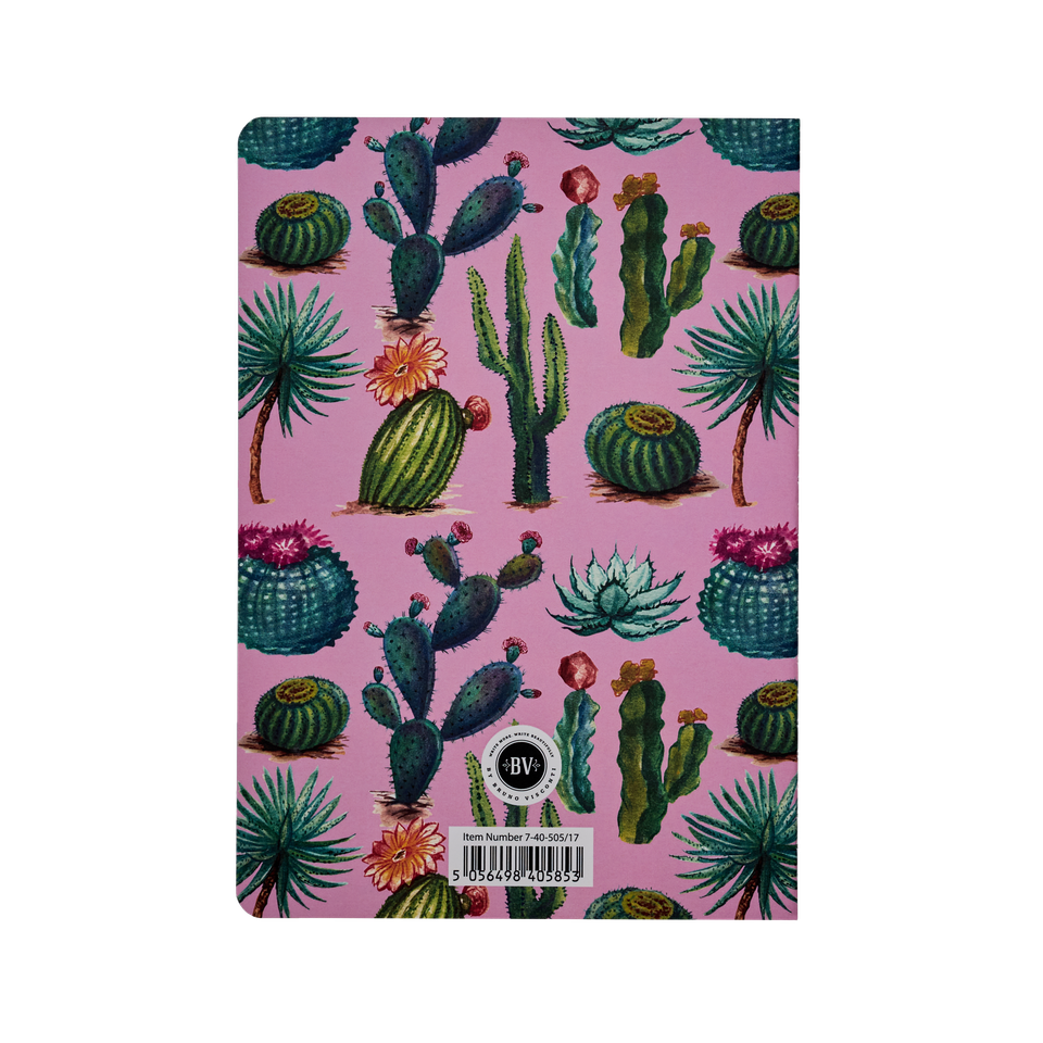 Cactus on Rose Notebook