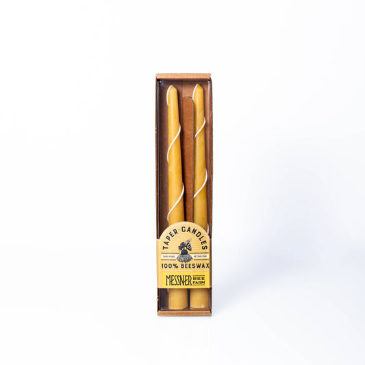 10in. Taper Candle - Set of Two - 100% Beeswax