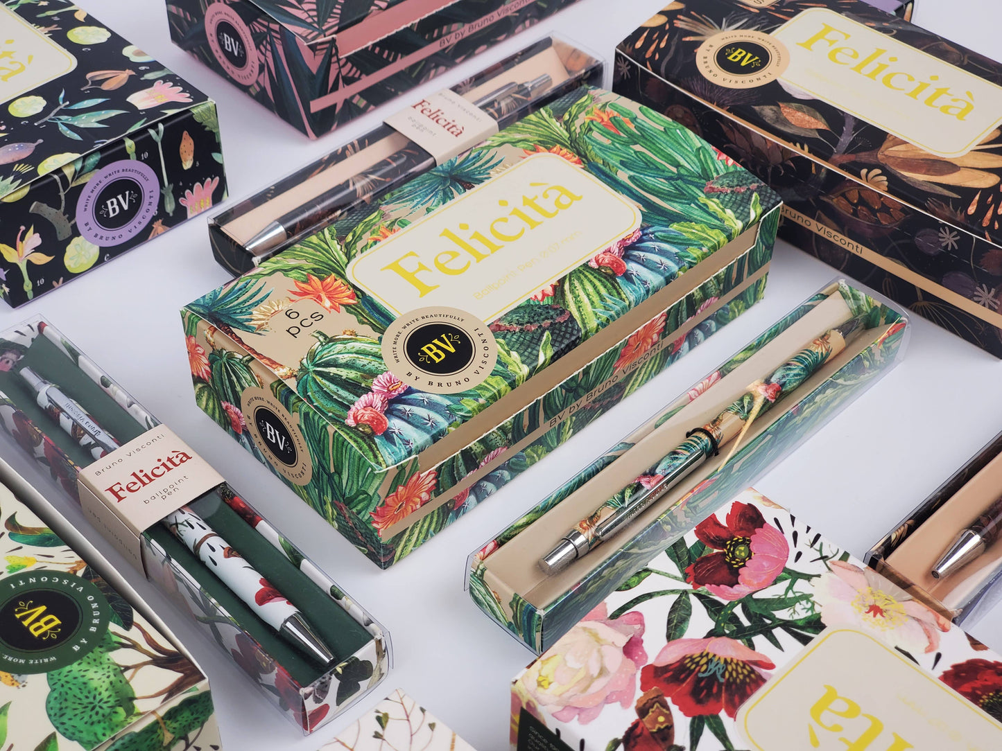 Felicita Green Cactus Ball Point Pen