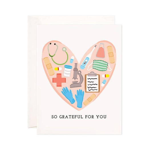 Medical Grateful Greeting Card -Healthcare Workers Thank You